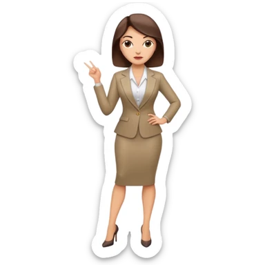 LAdy Boss, different pose, full body sticker