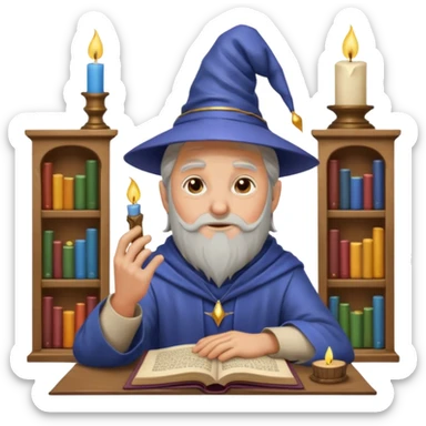 "Thinking face emoji  as a thoughtful wizard in Hogwarts library, scratching head with quill, surrounded by floating books and candles, detailed digital art in Harry Potter style, puzzled expression, magical atmosphere."
 sticker