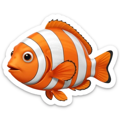tôi muốn tạo 1 con cá nemo màu cam cute sticker
