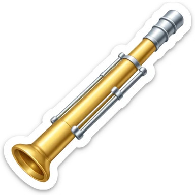 quiero una flauta travesera plateada sticker
