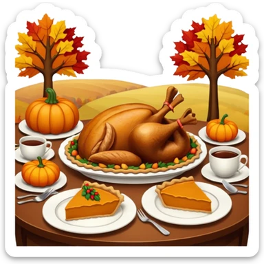 Thanksgiving and autumn vibe. sticker