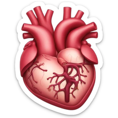 heart organ sticker