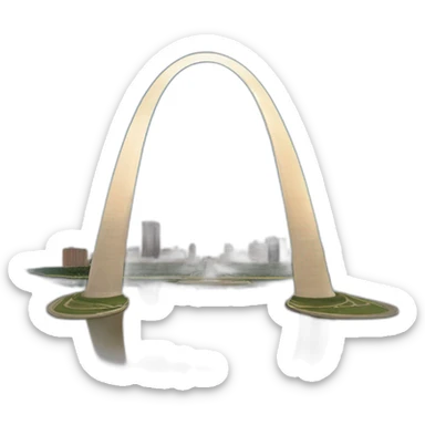 St. Louis arch sticker