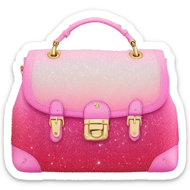 Pink ombre Juicy Couture Bag with glitter  sticker