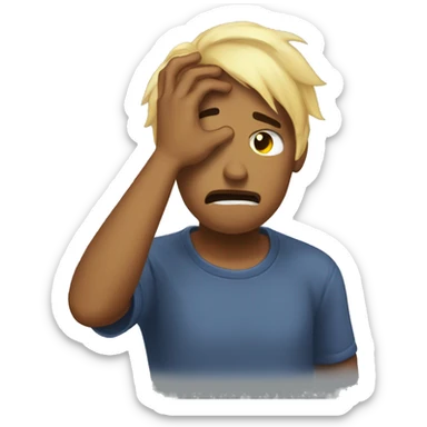Discord facepalm emoji sticker