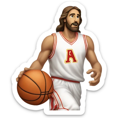 Jesus jumpman  sticker