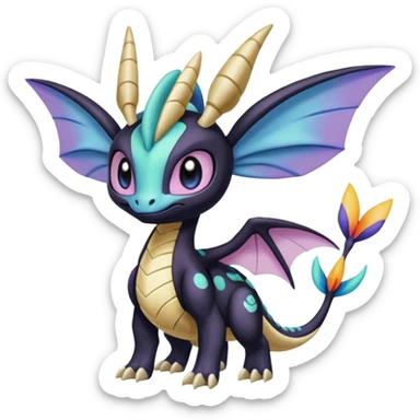 Meloetta-Cresselia-Palkia-Spyro-Toothless-Stitch-Pokémon-Fakémon-creature-hybrid sticker