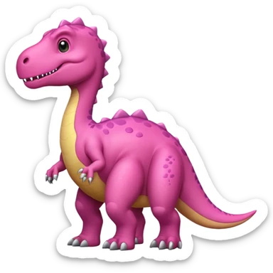 Dinosaurio rosa sticker