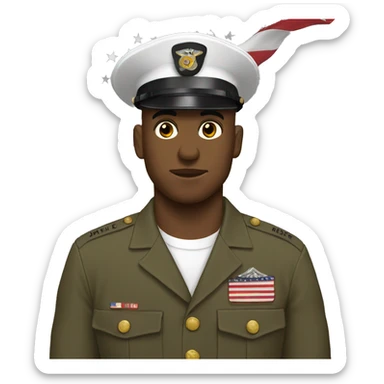 United States marine sticker