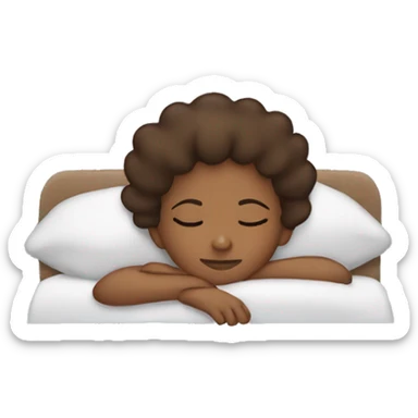 brownskin girl sleeping sticker