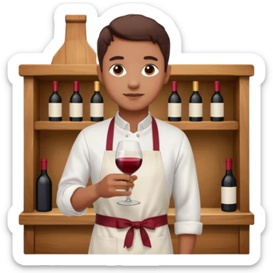 Wine making sticker