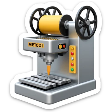 Crea un emoji de una maquina de extrusion sticker