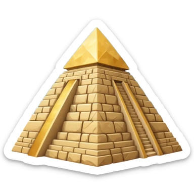 beautiful pyramid starry baroque sticker