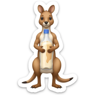 Ranch dressing bottle kangaroo sticker