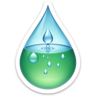 The water is not coming out the green part sticker