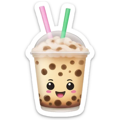 Boba tea cute sticker