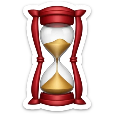 devi farmi queste emoji prendendo solo il loro bordo e rendendomele rosse scuro, le emoji in questione sono, la mazzetta di soldi e la clessidra, ti ridico io voglio solo i bordi  sticker