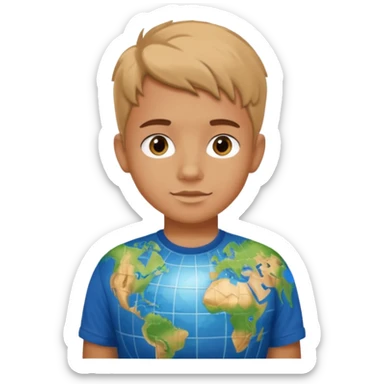 I need a character for an educational geography course sticker