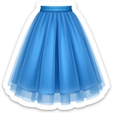 cinematic-realistic-blue-tutu,-layers-of-fine,-soft-tulle-forming-a-voluminous-and-airy-skirt,-delicate-folds-catching-the-light,-slightly-frayed-edges-adding-authenticity,-glowing-softly-with-a-warm-and-ethereal-elegance sticker