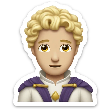 sad white Prince  sticker