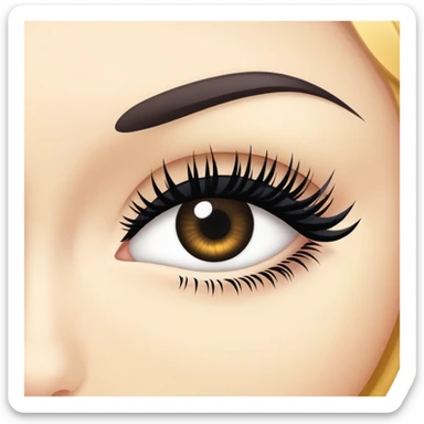 one joined eyelash sticker