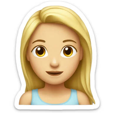 Girl in glas sticker