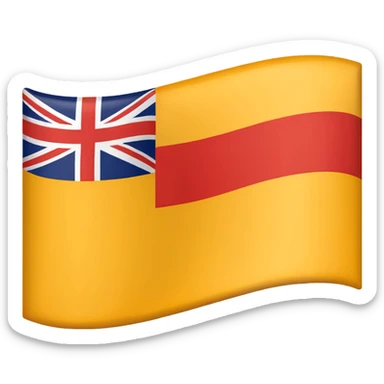 Make a emoji flag of Niue and remove the uk and replace uk with a Zambia flag sticker