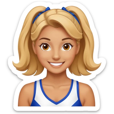 All star cheerleader sticker