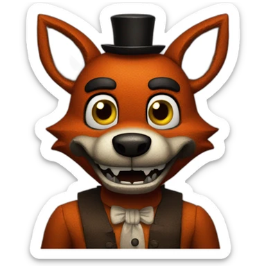 Foxy five night at freddy's sticker