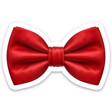 Papillon morbido rosso sticker