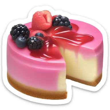 Cheesecake pink sticker