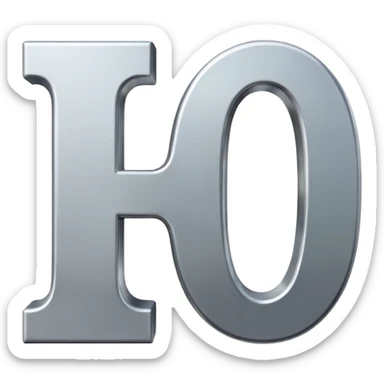 two letters beside eachother the first one says N and the second says O sticker