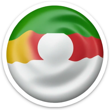 Kurdistan flag top red middle white bottom green sticker
