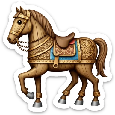 trojan horse sticker