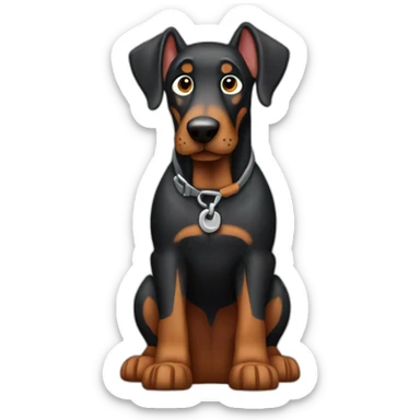 doberman repairman sticker