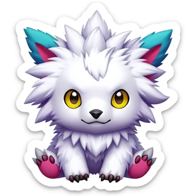 cute kawaii cool edgy Digimon-Fakemon-animal full body sticker