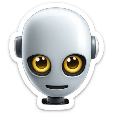 robot qui souhaite la bienvenu sticker