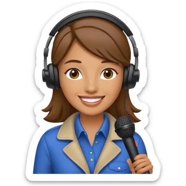 Tour Guide woman sticker