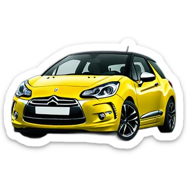 Ds3 jaune sticker