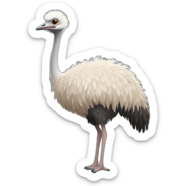 Full body Ostrich sticker
