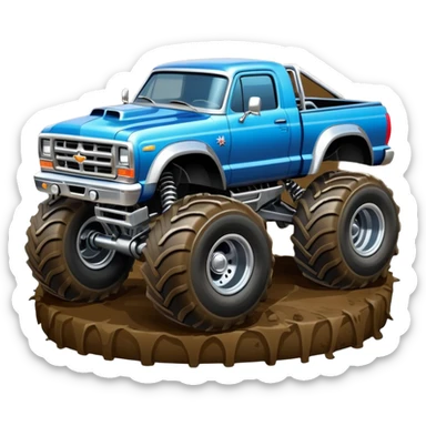 Big car monster truck sticker