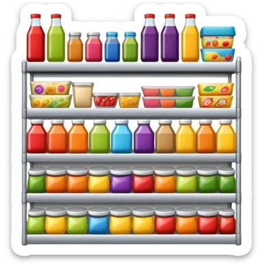 Grocery shelf automation sticker