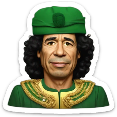 muammar gaddafi sticker
