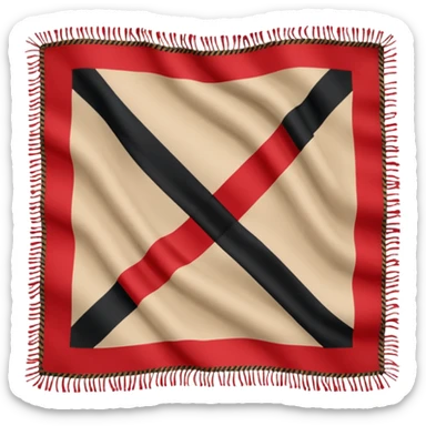 burberry type scarf sticker