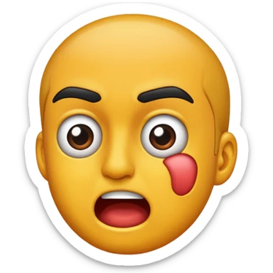 Getting Punched in the face sticker