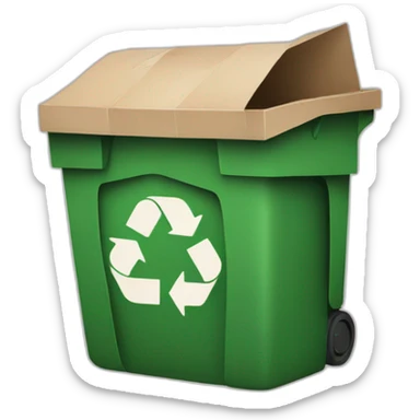 Garbage Recycling Icon sticker