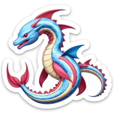 Gyarados-Milotic-Salamence-Suicune-Kyogre-fusion, full body sticker