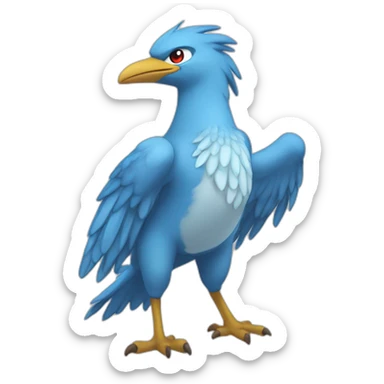 crazy funny stupid Articuno pokemon baby's stupid sticker