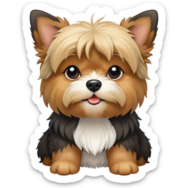 shitzu mixed with a Yorkshire Terrier sticker