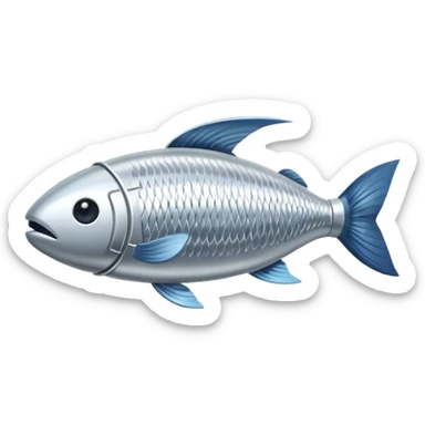 create a can of fish emoji sticker